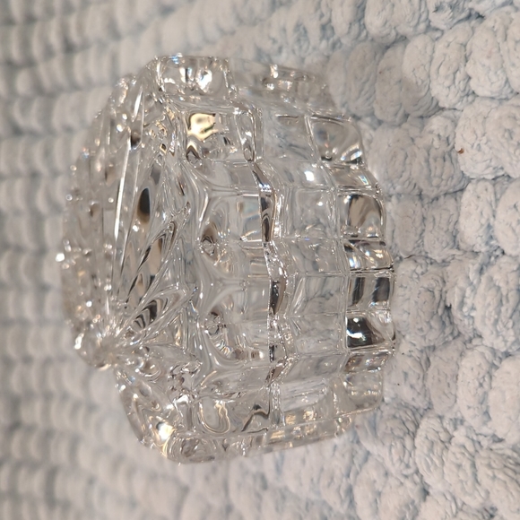 VINTAGE Crystal Jewelry Box | Heart Shaped Trinket Box - Picture 9 of 14